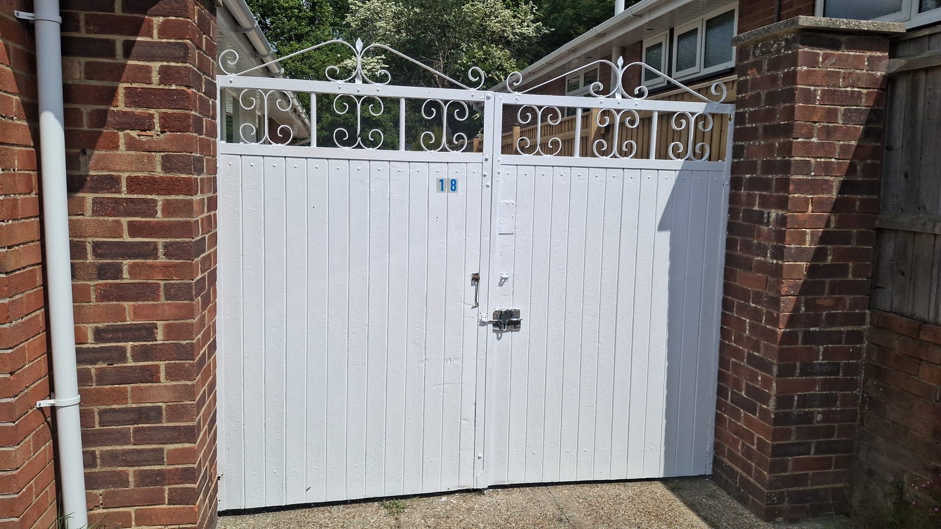 Gate after painting